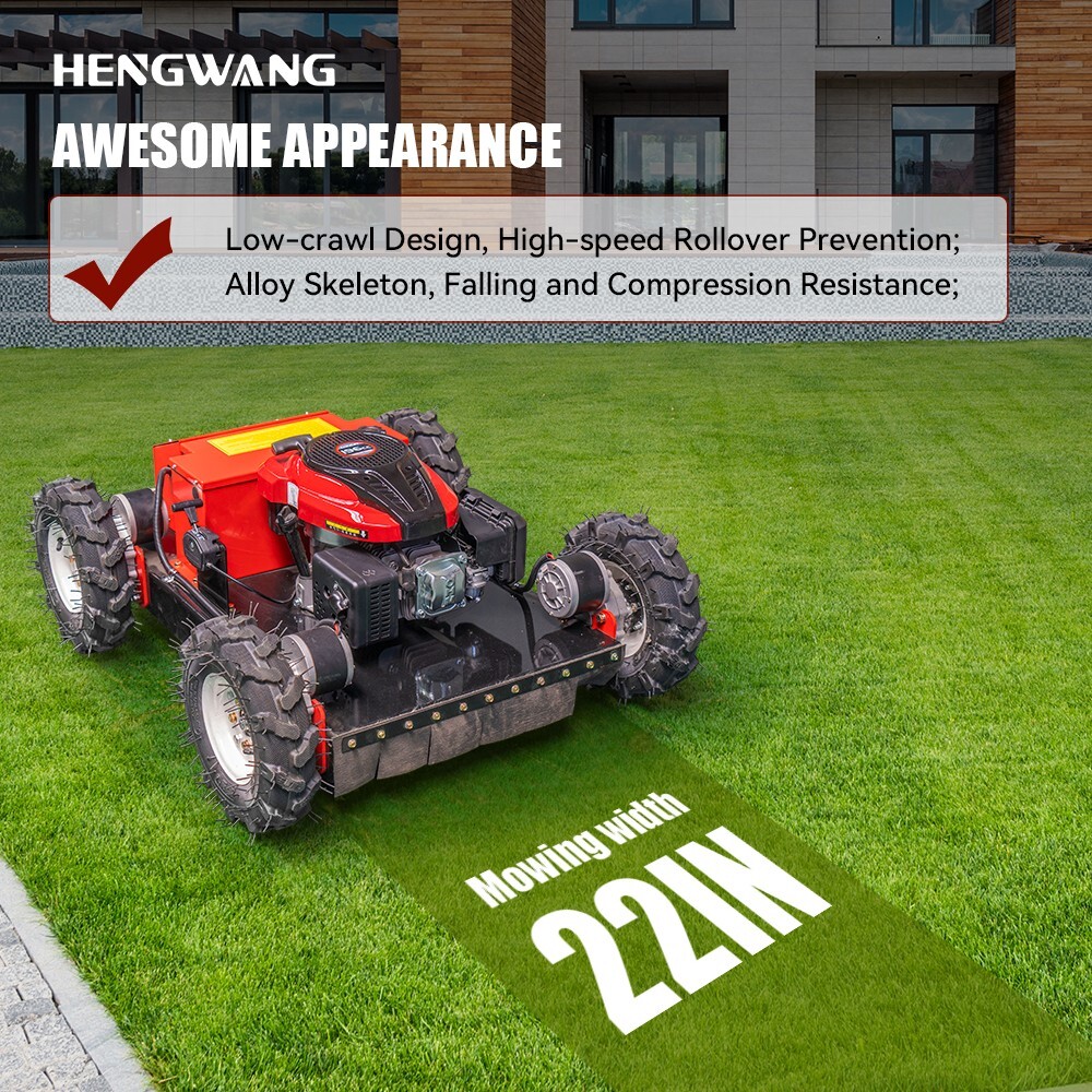 Robot lawn mower sale！Remote Control Lawn Mower 45° Climbing Adjustable Height