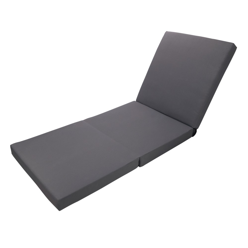 Outdoor Adjustable Chaise Lounge Chair Set with Waterproof Cushion and Backrest