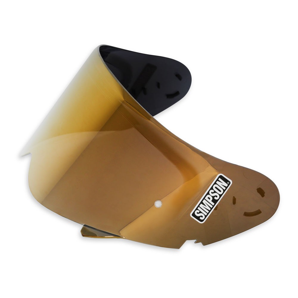 Simpson Helmet Shield GBGSE; Ghost Bandit Gold Mirror, Exterior