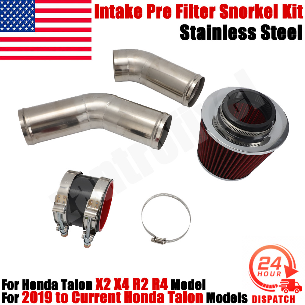 For Honda Talon X2 X4 R2 R4 Intake Pre filter Snorkel Kit Air Filter 1000R 1000X