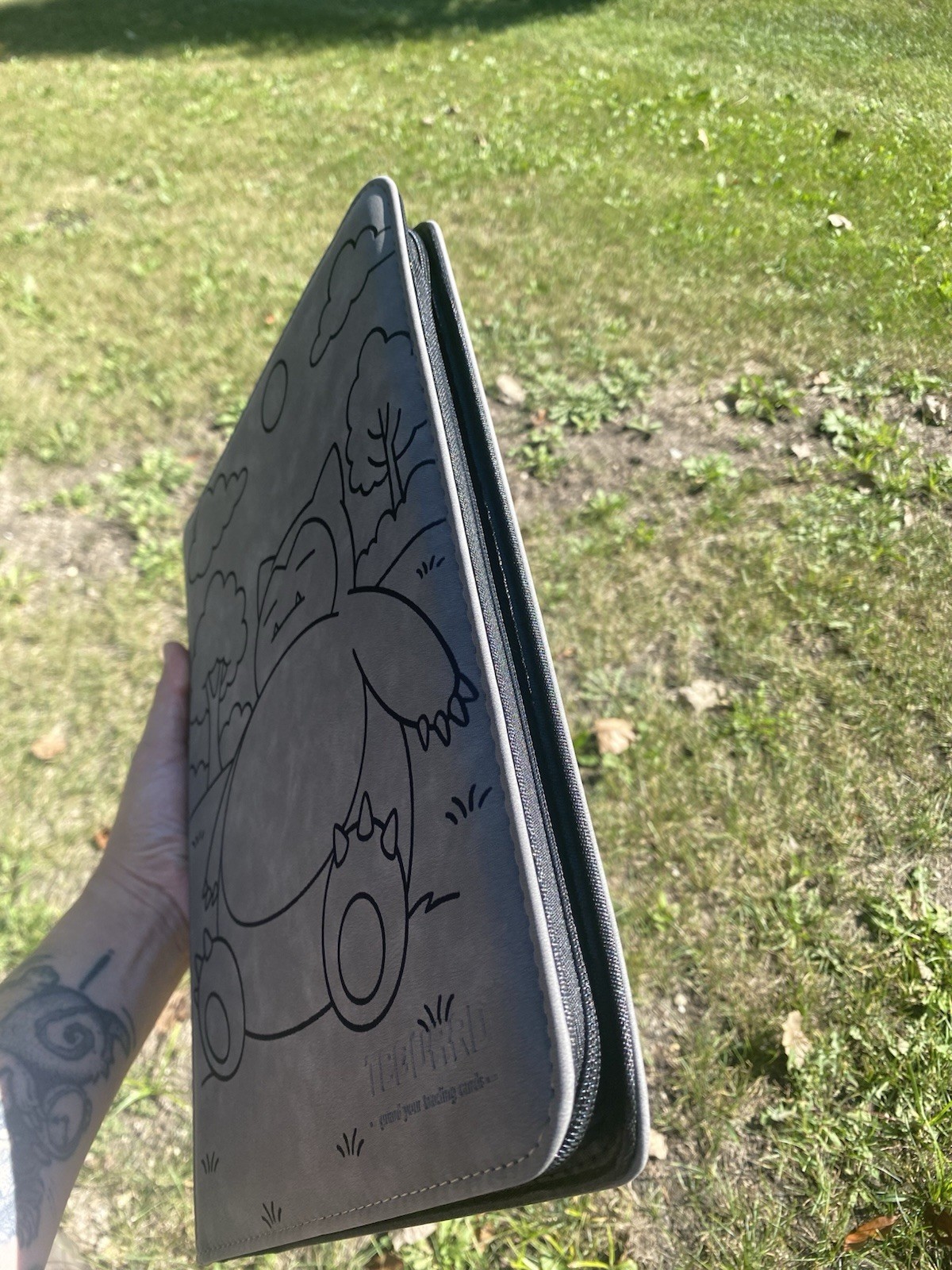 Pokémon Laser Engraved Binder Snorlax/ Made To Order! Engraved/Shipped In USA