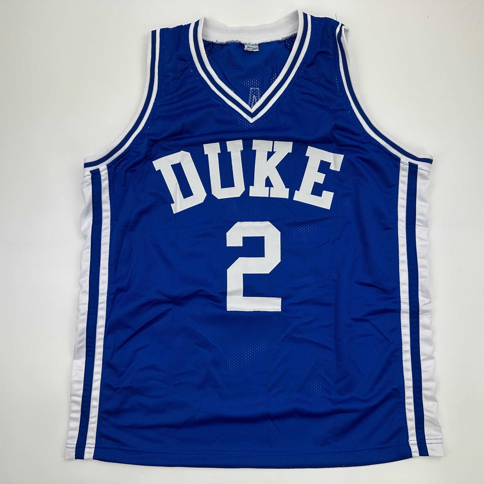 Facsimile Autographed Cooper Flagg Duke Blue College Basketball Jersey Men's XL