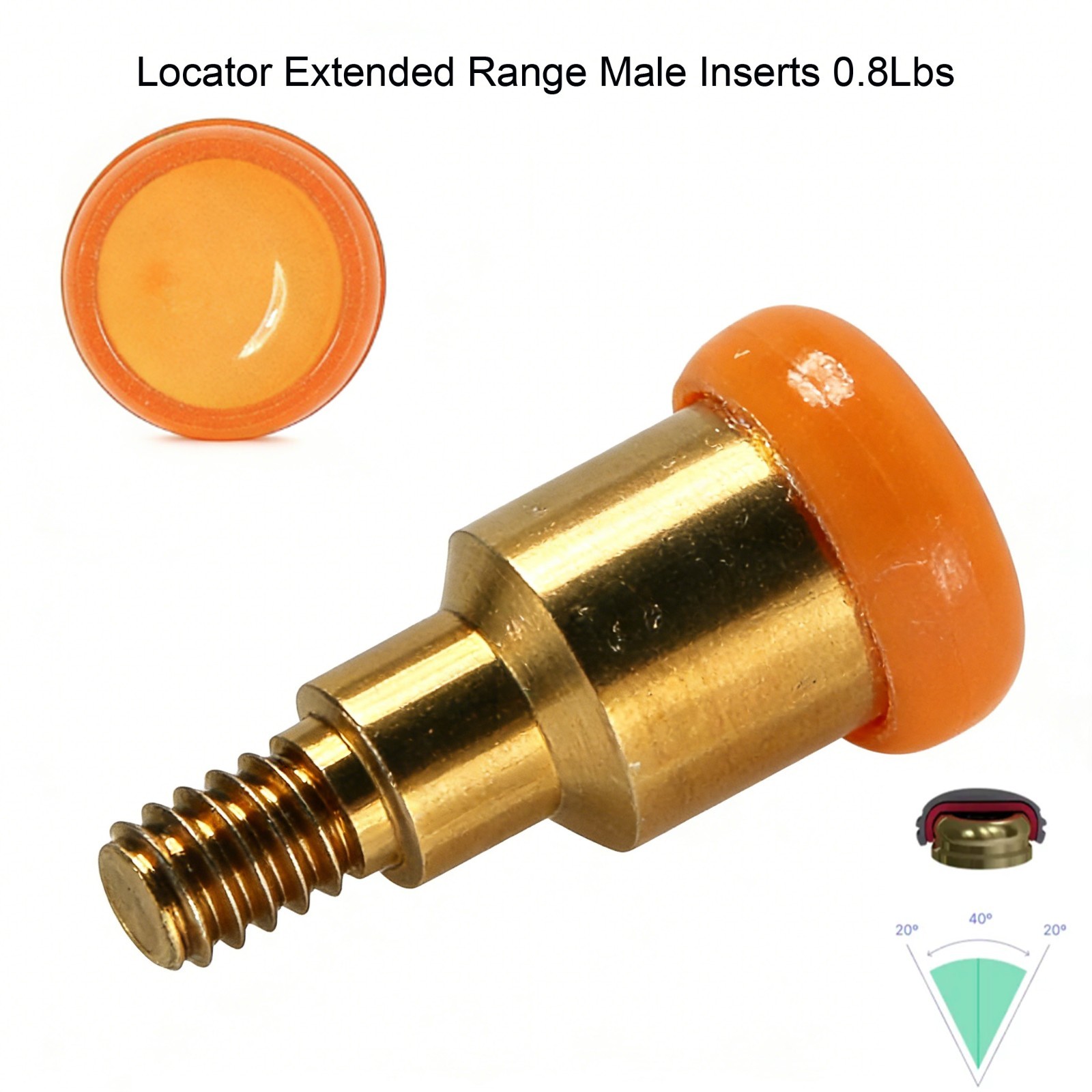 US Dental ZEST Locator Standard Extended Range Male Cap Black Processing Inserts