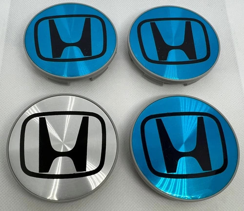 4PACK Honda Most Models Wheel Center Caps Silver Chrome Rim Logo Hubcaps 69mm-