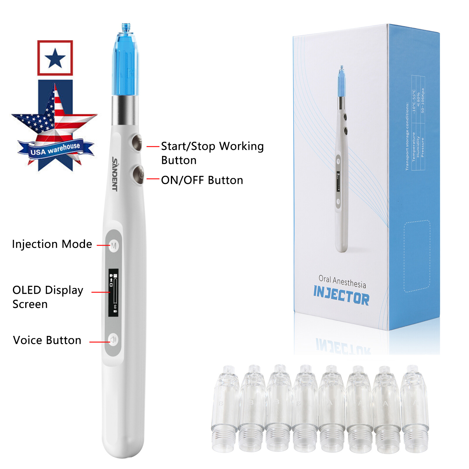 USA Dental Painless Oral Local Anesthesia Device Anestesia Pen