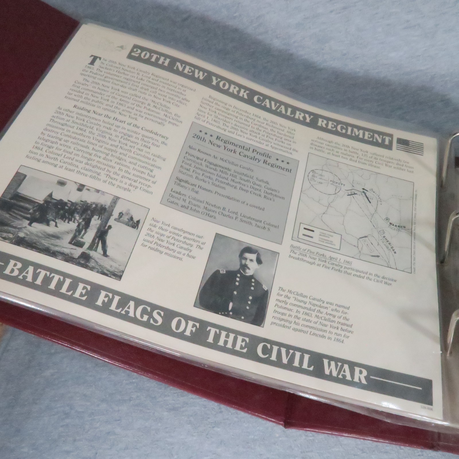 Willabee & Ward Battle Flags of the Civil War Patches in Collection Album