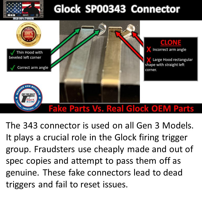 Glock 19 OEM Lower Parts Kit Gen 3 G19 LPK 9mm Genuine Factory Armorer Assembled