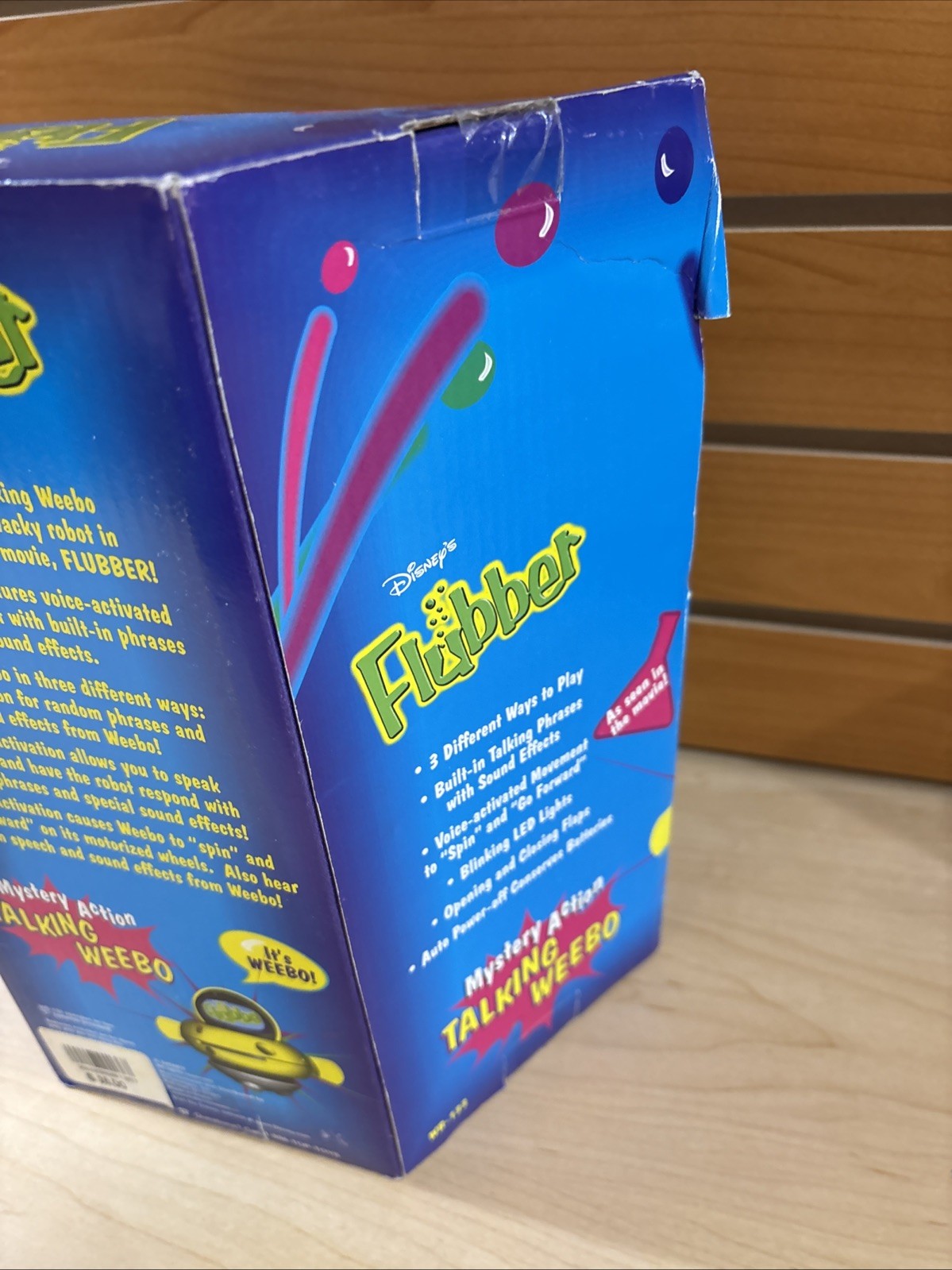 Disney Flubber Talking Weebo Robot Voice Activated Movement & More New