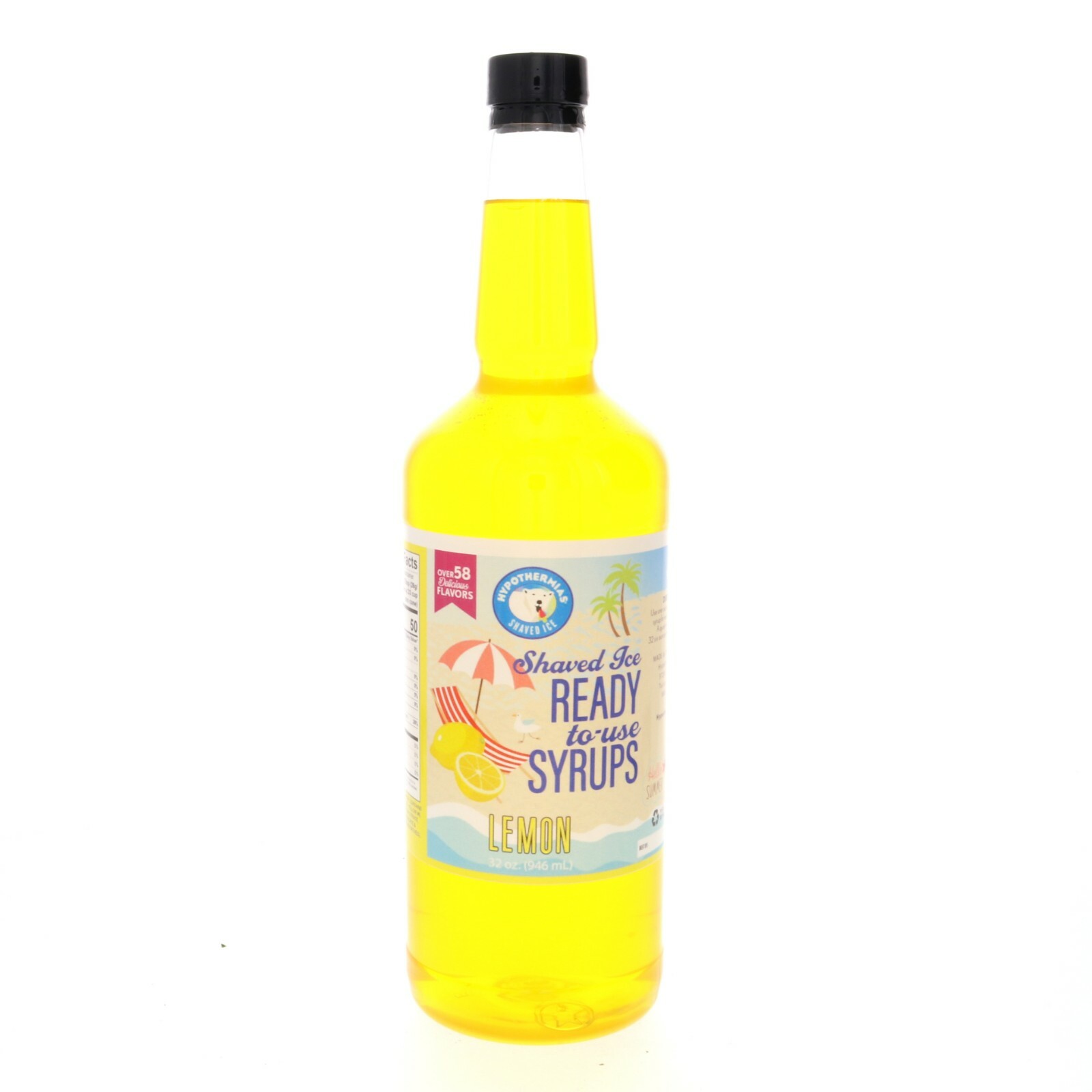 Hypothermias LEMON Flavor Syrup 🍧 Snow Cone machine Shaved Ice Syrup QUART