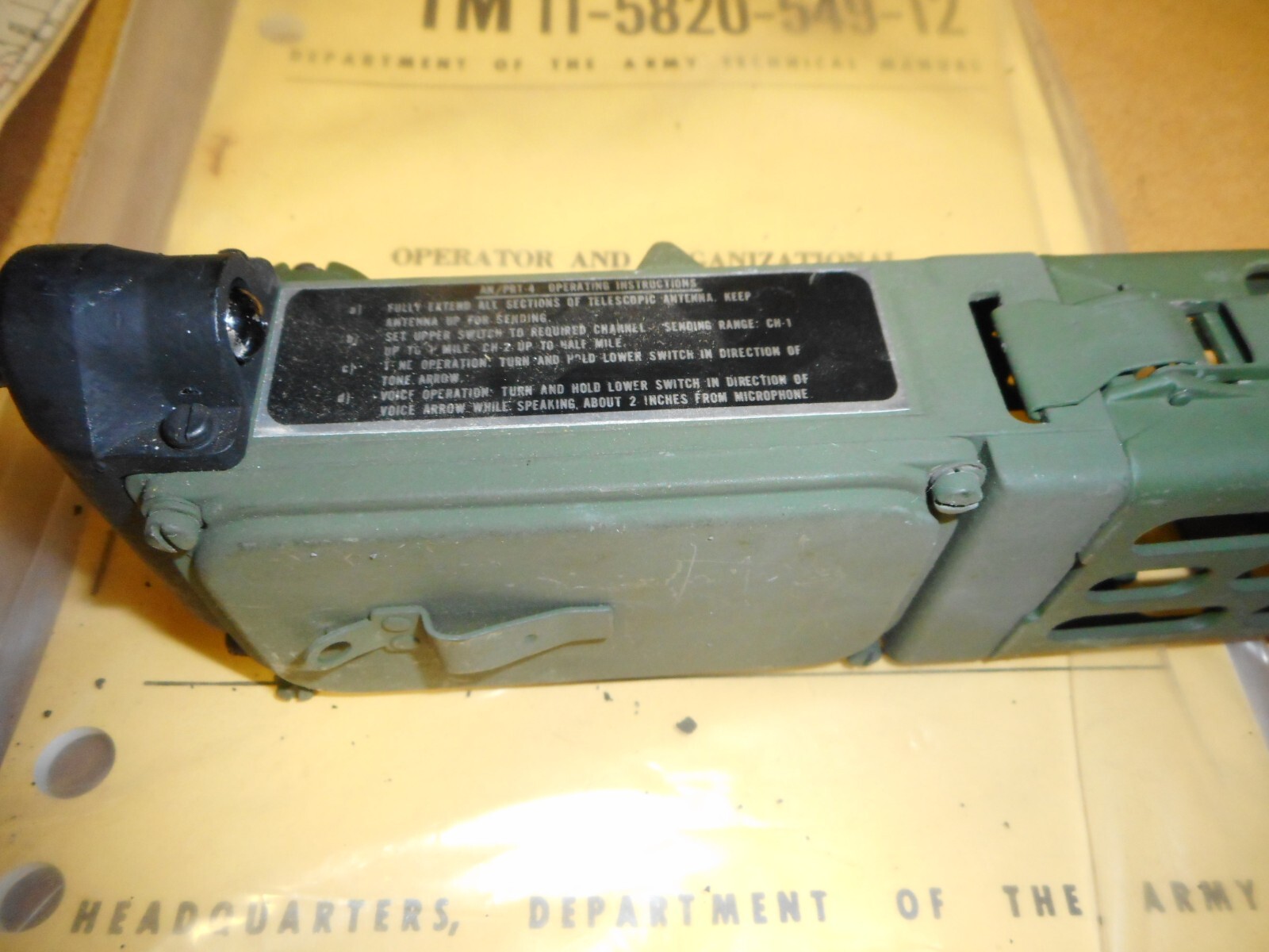 Vietnam AN/PRR-9&AN/PRT-4,Radio & MANUAL