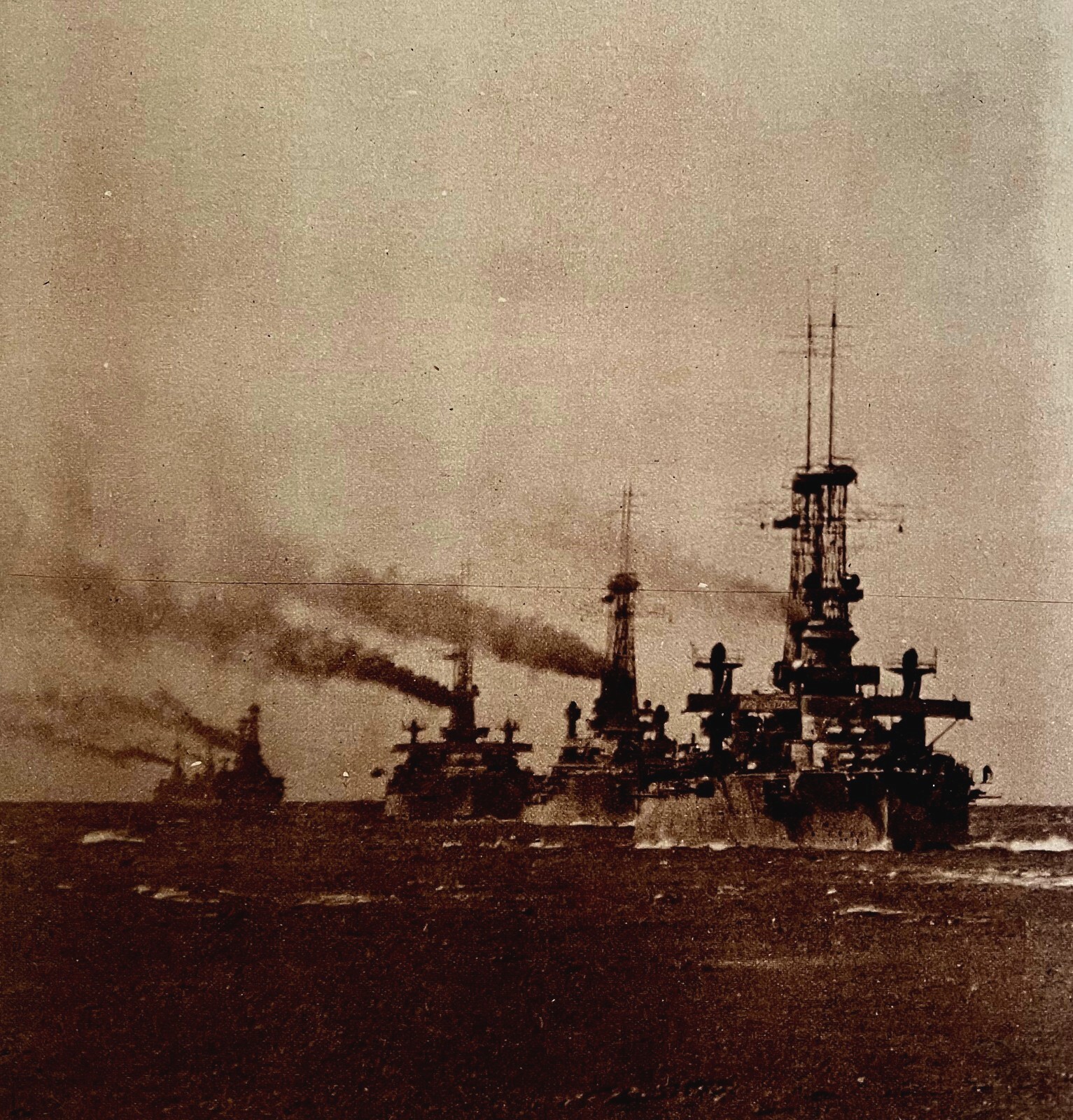 US Atlantic Navy Fleet Warship WW1 1920s Dreadnoughts Military Centerfold LGBin5