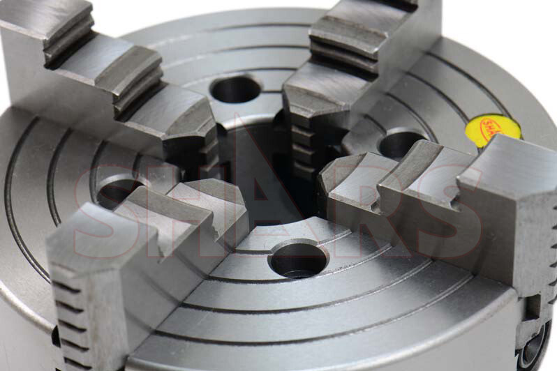 SHARS 8" 4 JAW INDEPENDENT LATHE CHUCK TIR CERTIFICATE + 1-1/2"-8 BACK PLATE XL[