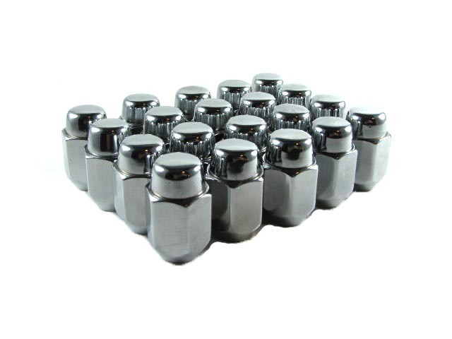 Lug Nuts Acorn 1/2" Chrome Lugs Nut 20 Pcs New Ford Jeep