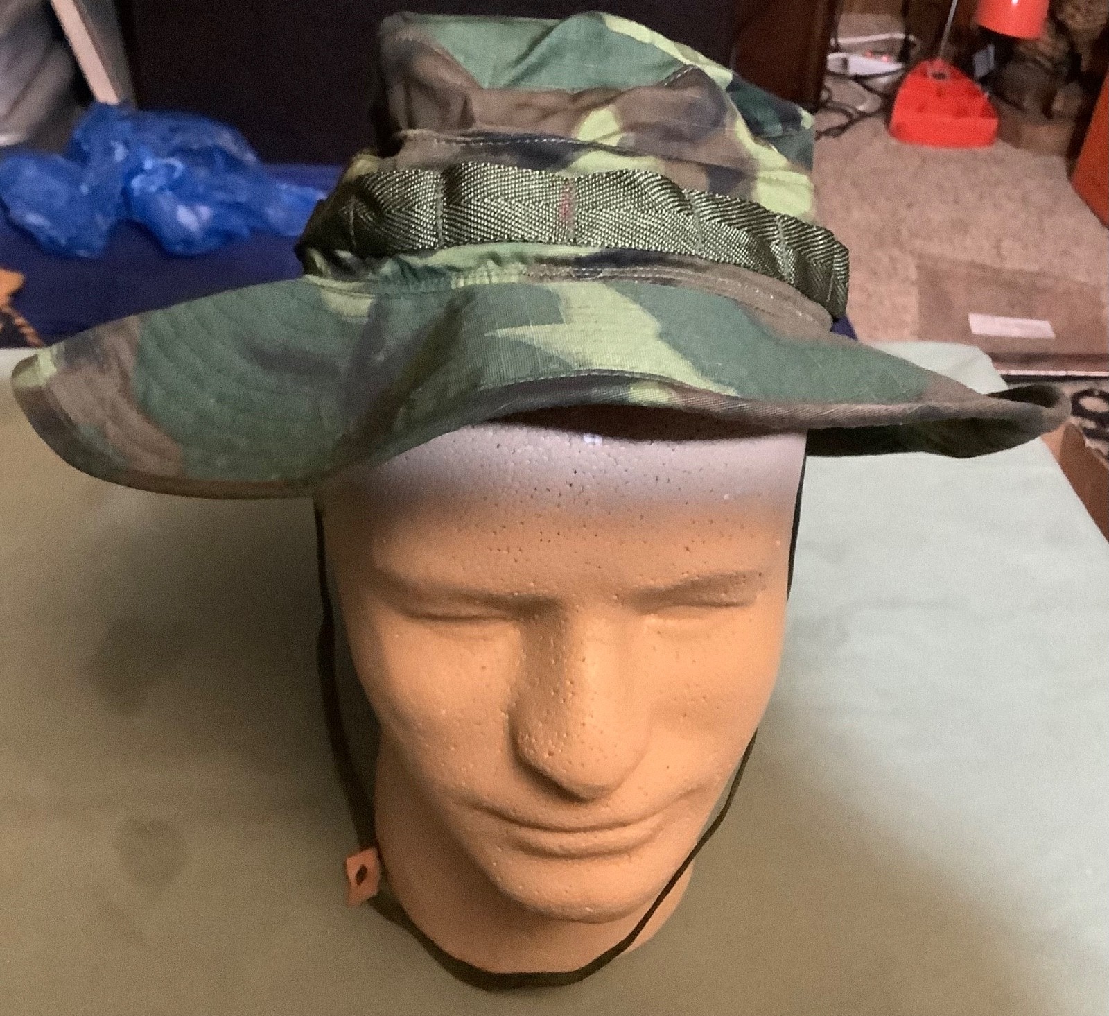 U.S. MILITARY ISSUE VIETNAM WAR ERA JUNGLE HAT: 6 7/8 + 1980’s U.S. JUNGLE HAT