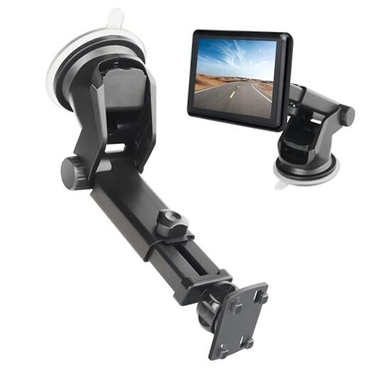 Backup Camera Monitor Mount - Windshield Suction Cup Mounting Bracket, Rear
