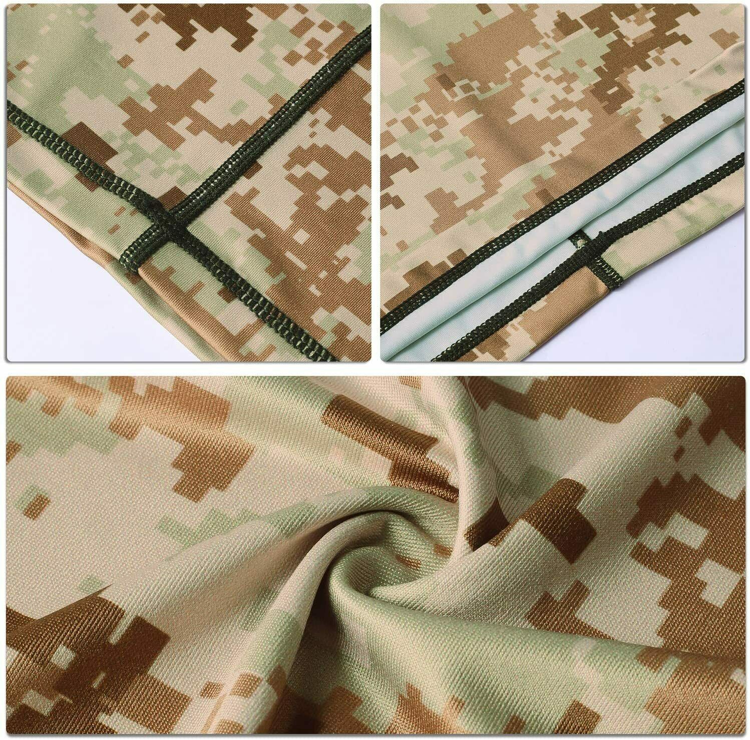 Tactical Camo Neck Gaiter Face Mask Scarf Breathable Bandana Cover Balaclava US