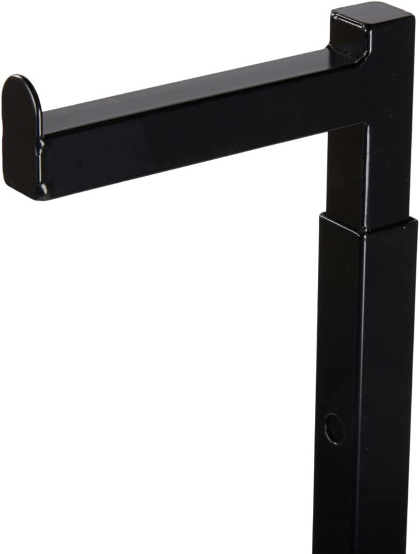 Single Costumer Clothing Display Stand Black Valet 72" Garment Rack Adjustable