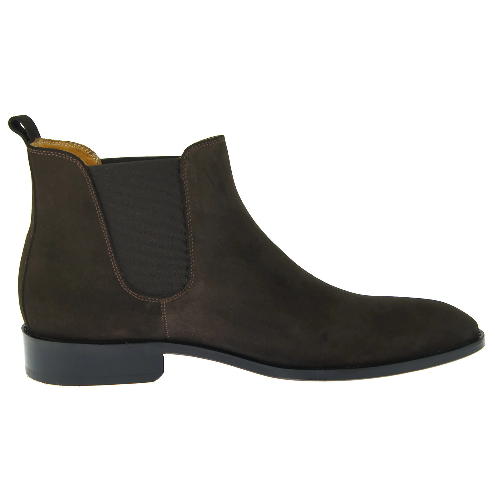 Alex D Austin Chelsea Men's Suede Ankle Boots Brown Dress Casual