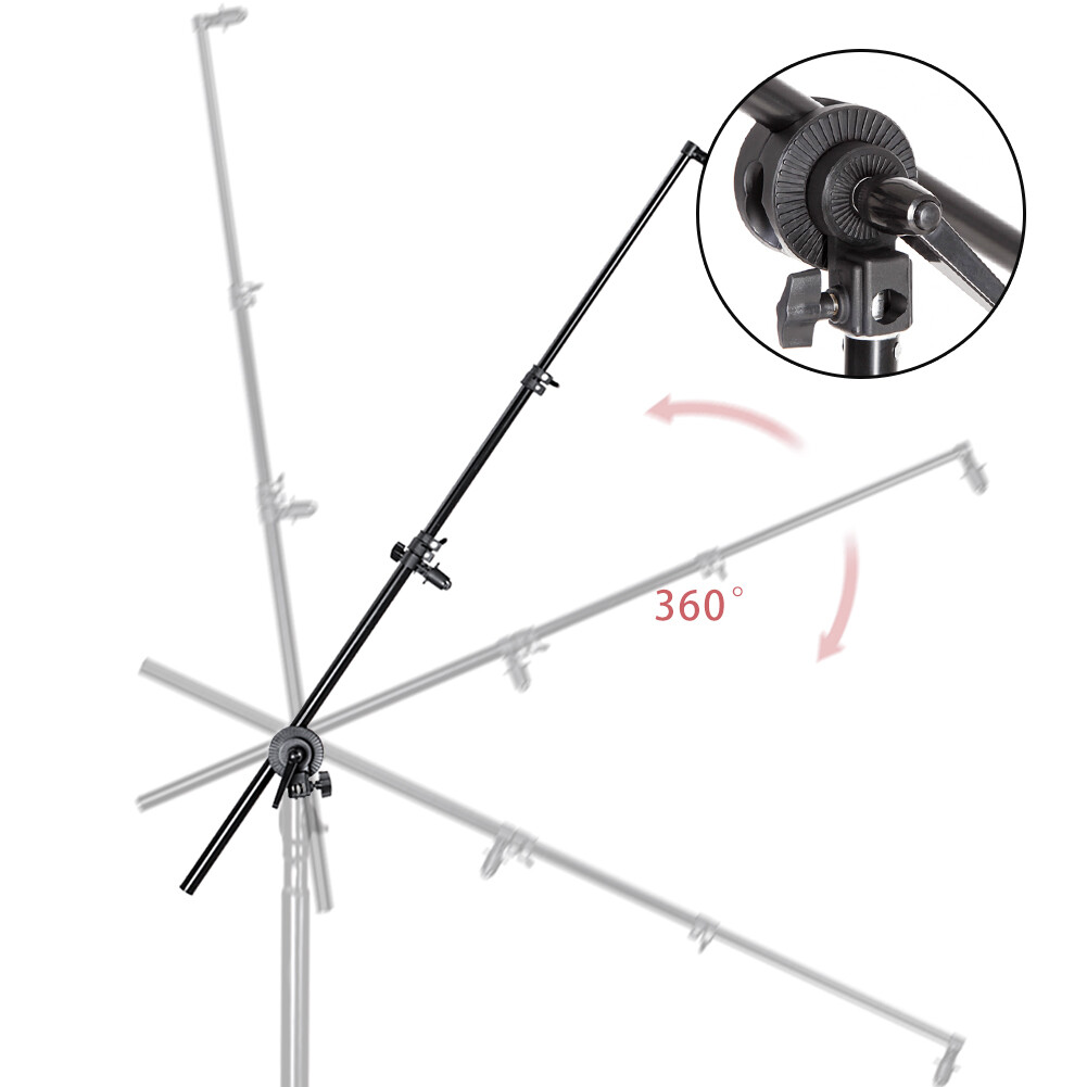 US 174cm Reflector Holder Crossbar PRO Studio Swivel Head Reflector Disc Arm