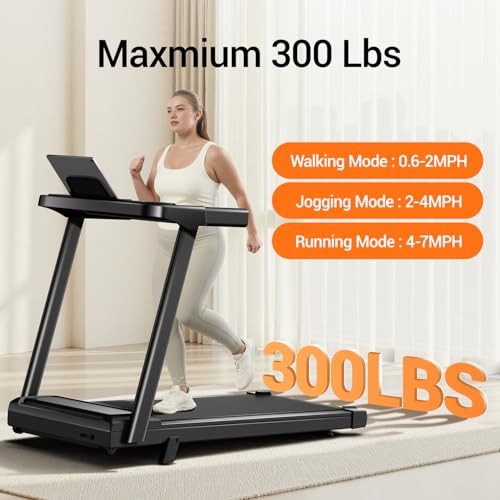LONTEK 12% 3-in-1 Portable Treadmills, 300 lbs, 3.0HP Quiet - Scratch & Dent