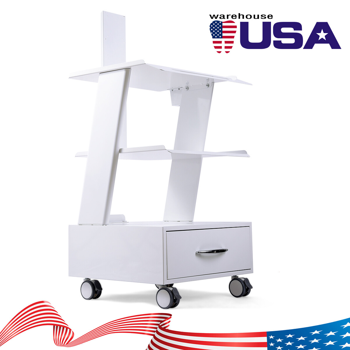 Dental Mobile RollingTrolley Cart /Medical Utility Cart fit Intra Scanner