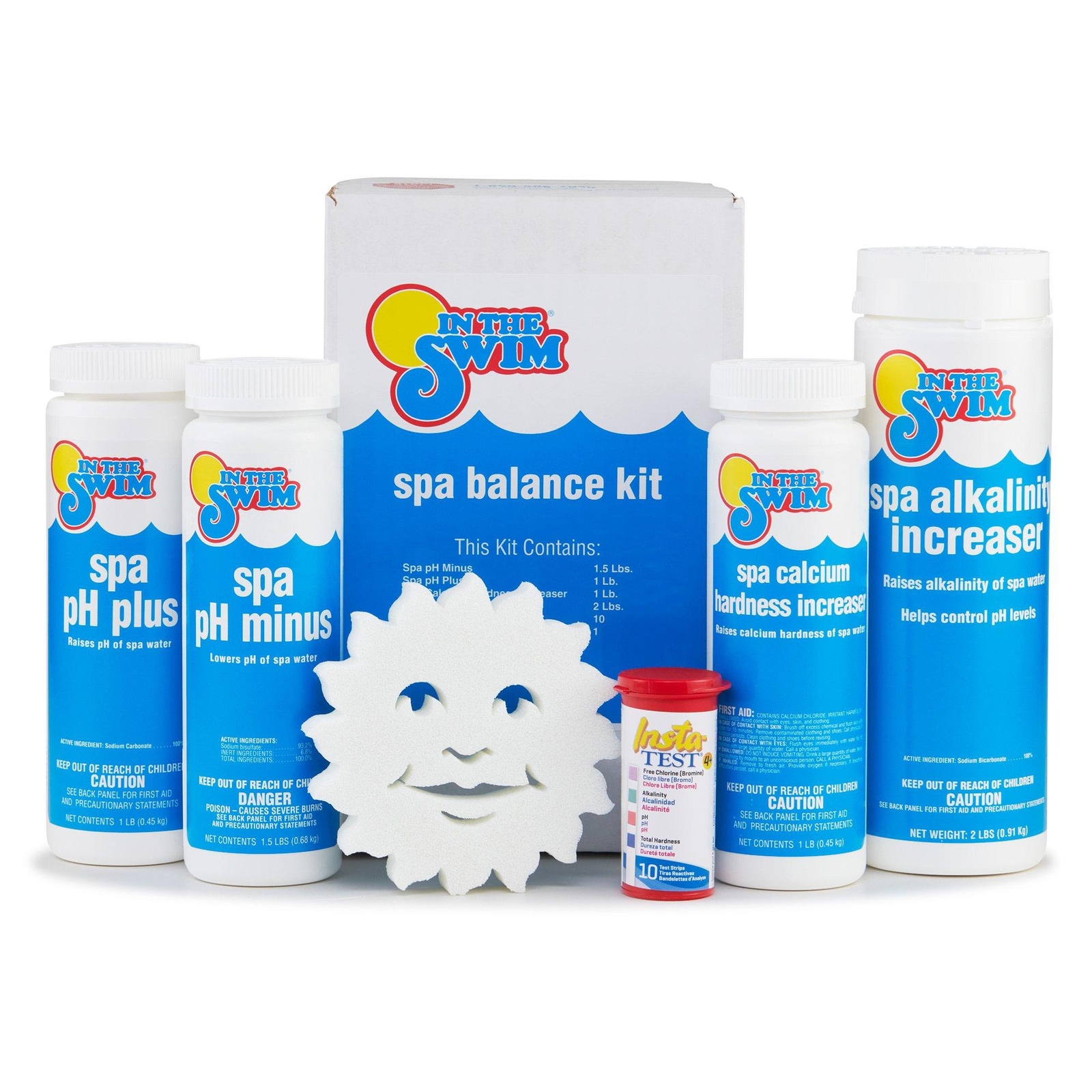 In The Swim Spa Water Balance Kit - Featuring: pH Plus and Minus, Calcium
