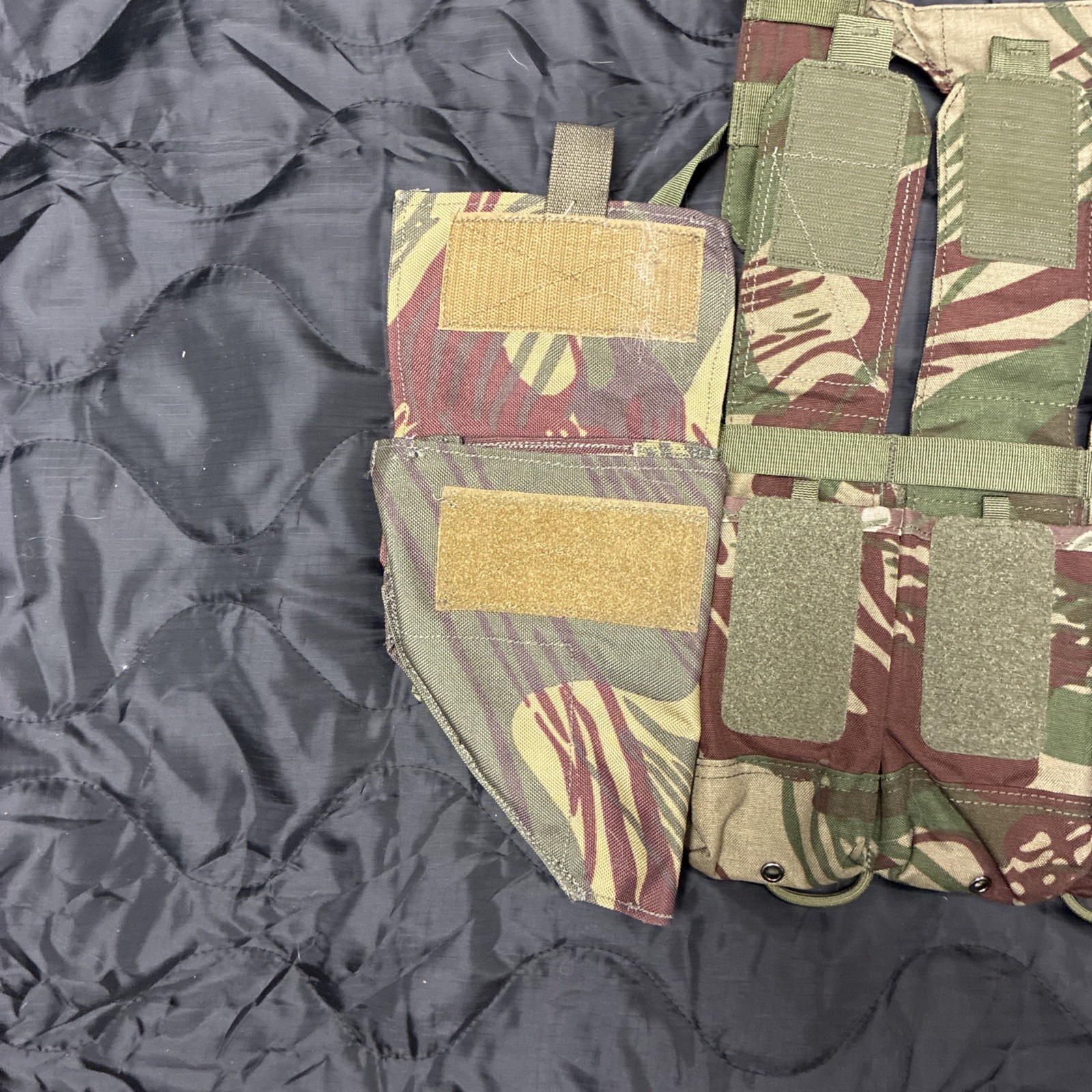 Helikon-Tex Chicom Chest Rig - Extra Pouch - Custom Holster - Rhodesian Camo