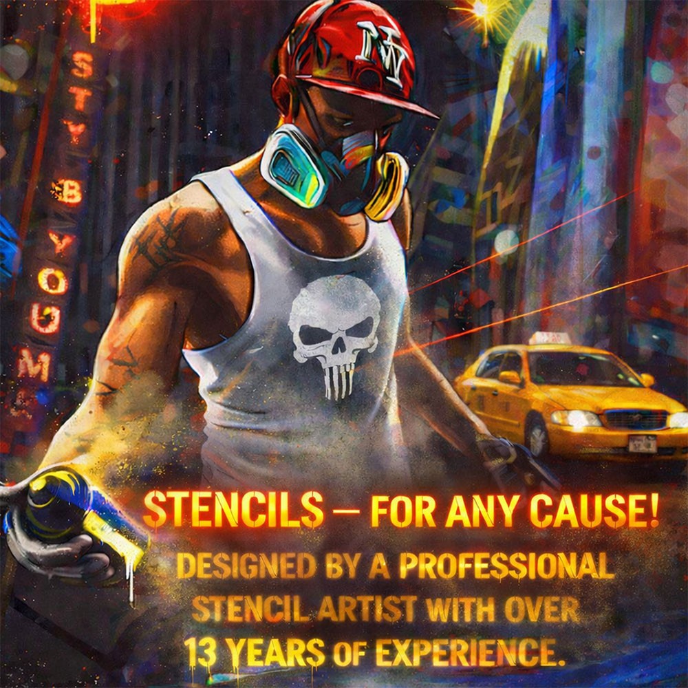 Angel Wings Stencil - Reusable Washable Scrapbook Template WS-1 - WrldStencils