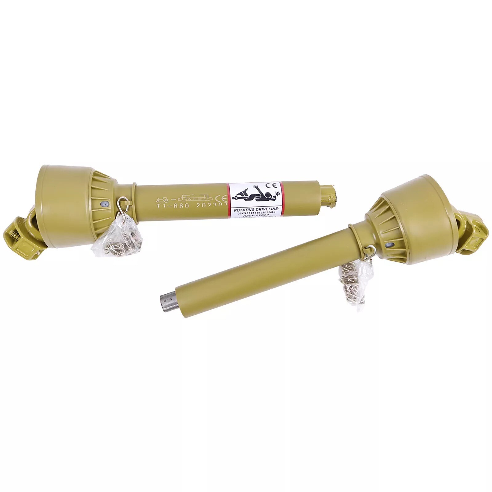 For Tractor PTO Shaft Driveshaft for 1-3/8" x 6 Spline Both Ends 26.8"-35.4"