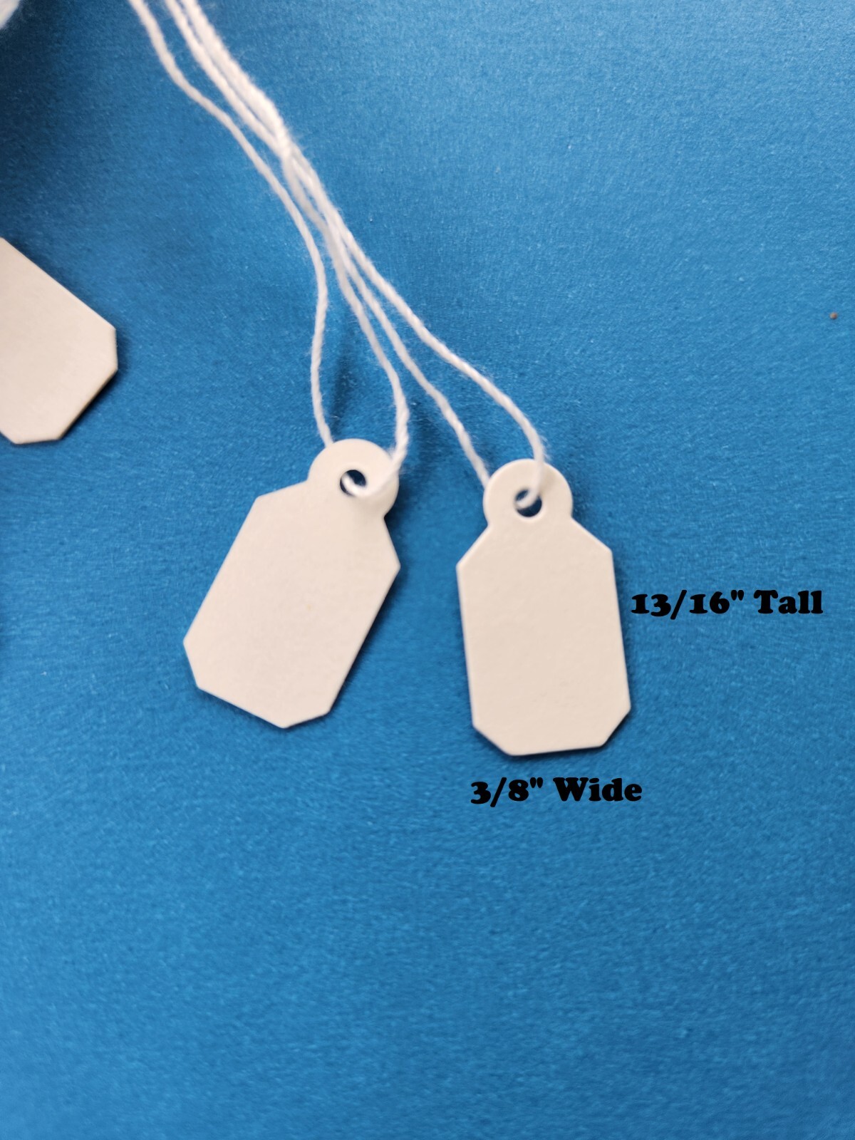 Blank White Merchandise Retail Price Tags String Strung Jewelry Small Hang Tag