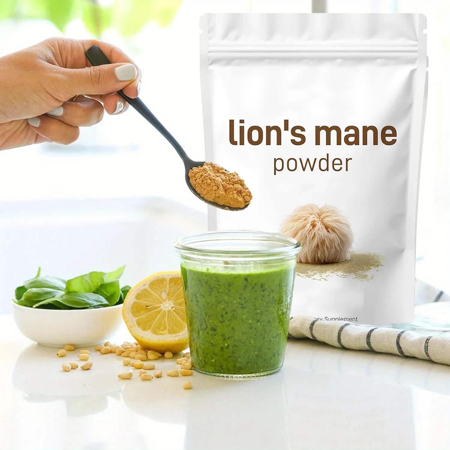 Lion's Mane Mushroom Powder | Pure Lions Mane 10:1 Strength Extract 16oz Organic