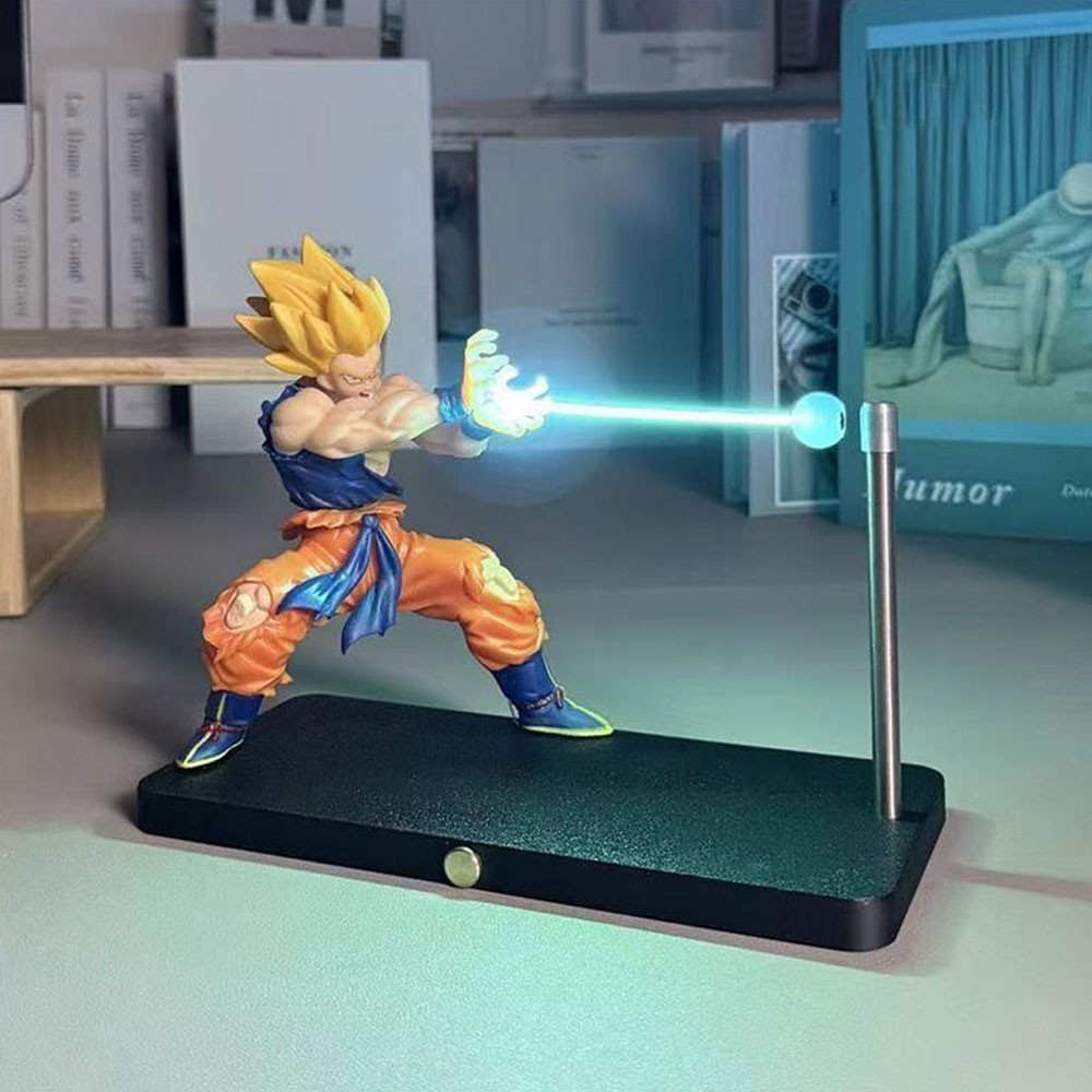 Dragon Ball Z Goku Kamehameha Magnetic Touchs Night Light - Levitating Desk Lamp