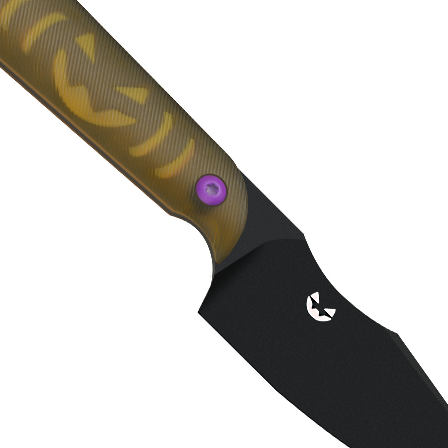 Kizer Mini Harpoon Fixed Knife 3V Blade PEI Handle With Sheath Halloween Gift