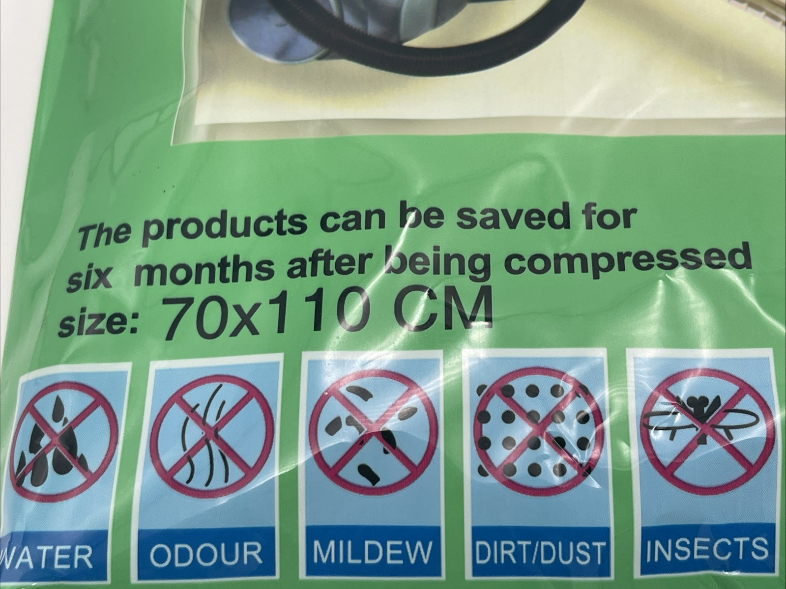 Vacuum Pressed Jumbo Bag (1) Space Saver Seal Clear Compression Bag Organizer