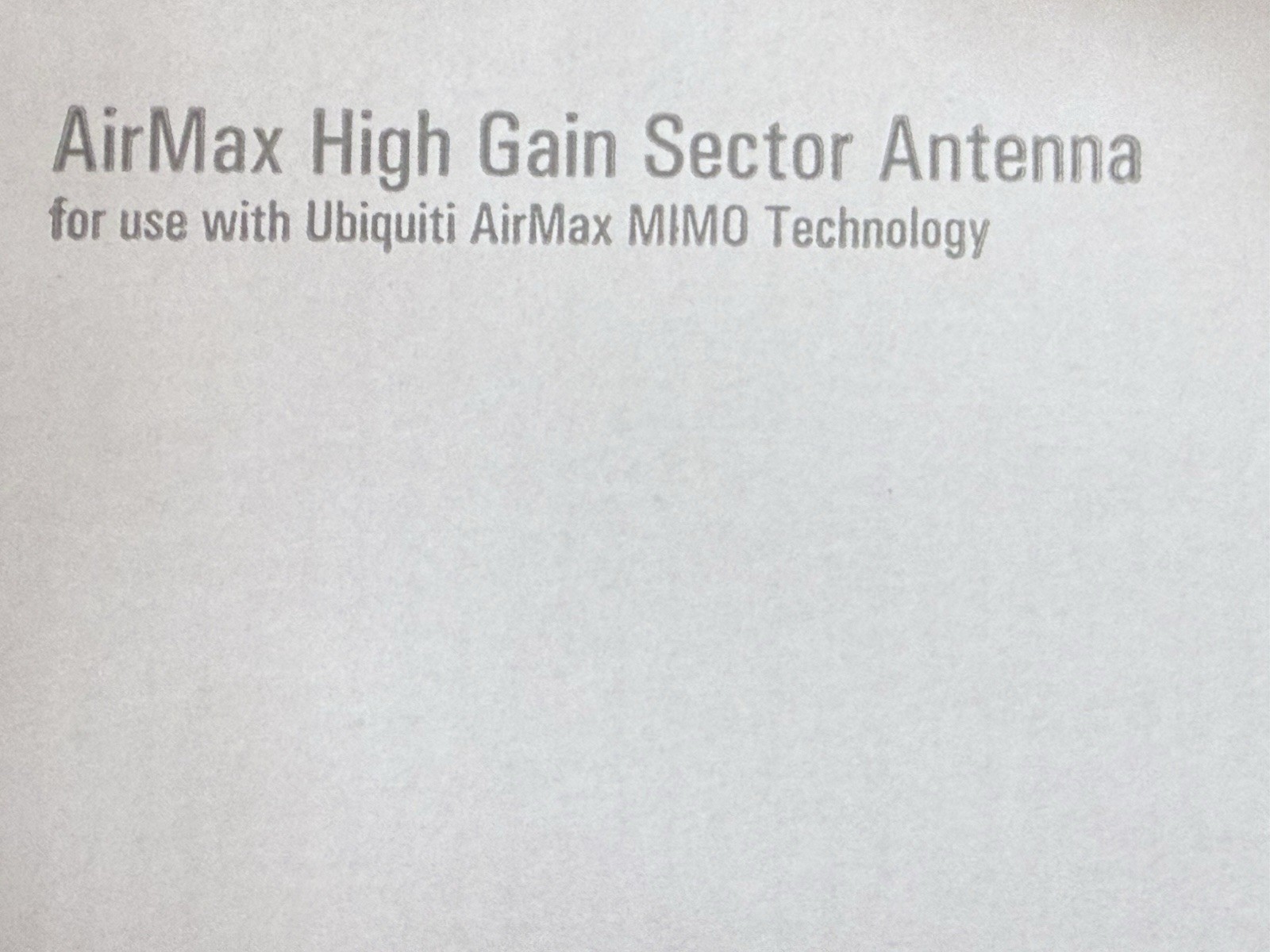✔️NEW UBIQUITI AM-2G16 90 Degree 2.4GHZ Air Max Sector Antenna w/ mount hardware