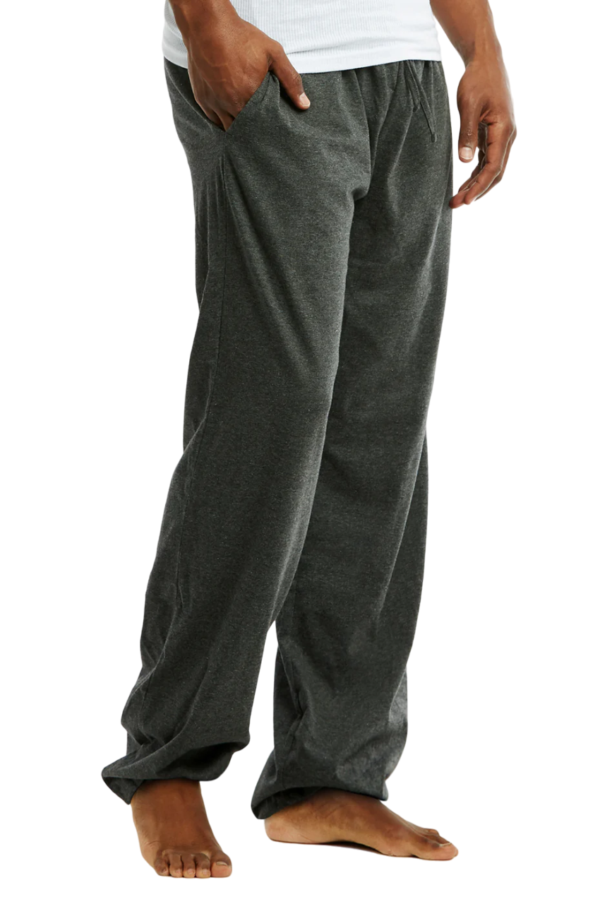 Mens Cotton Comfy Causal Lounge Sleep Pajamas PJ w/ Pockets Knit Pant S M L XL