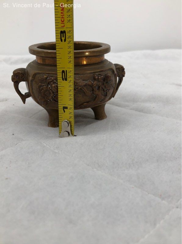 Bronze Engraved Bird Incense Burner 400g