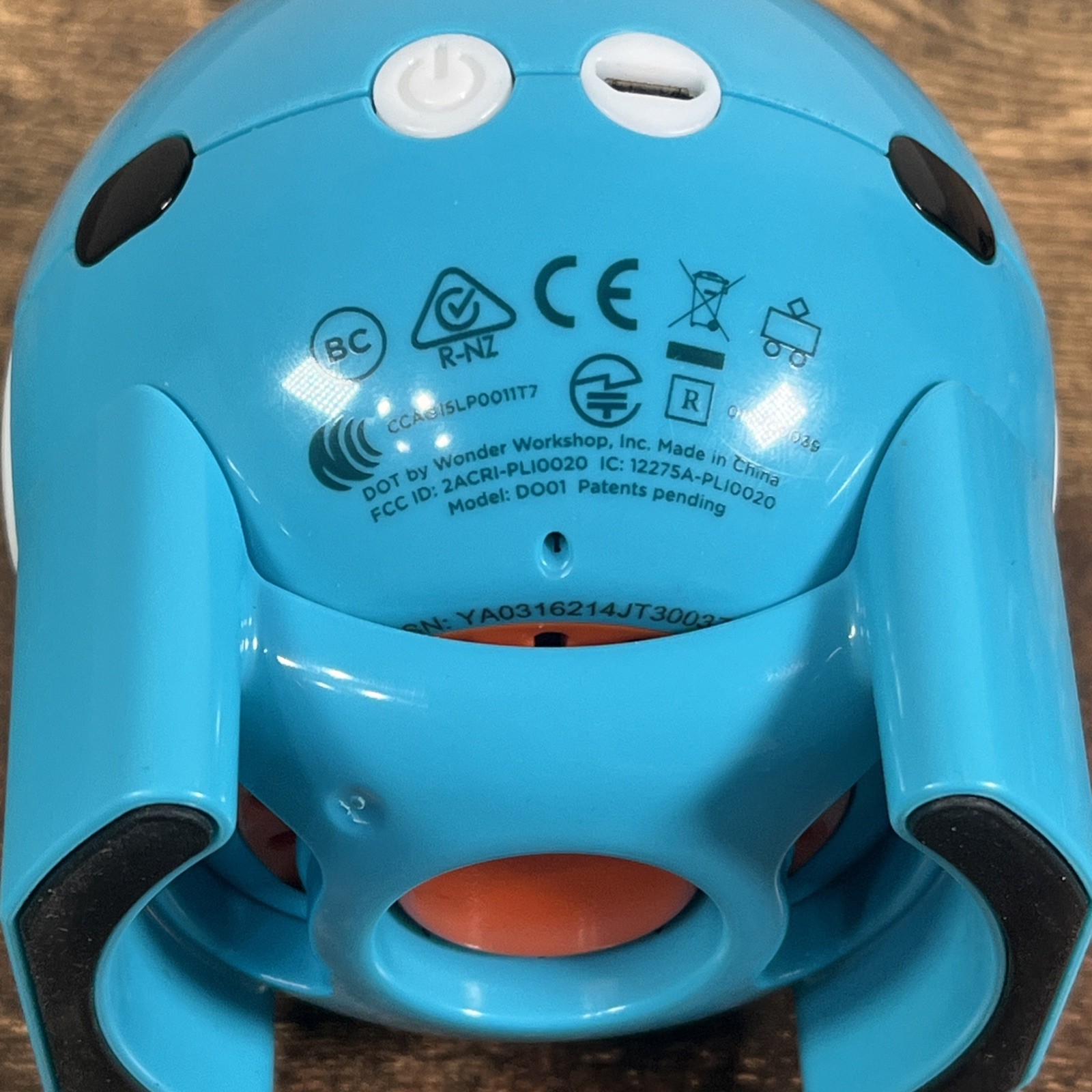 Blue Wonder Workshop Dot Robot D001, Tested and Working, Free Shipping
