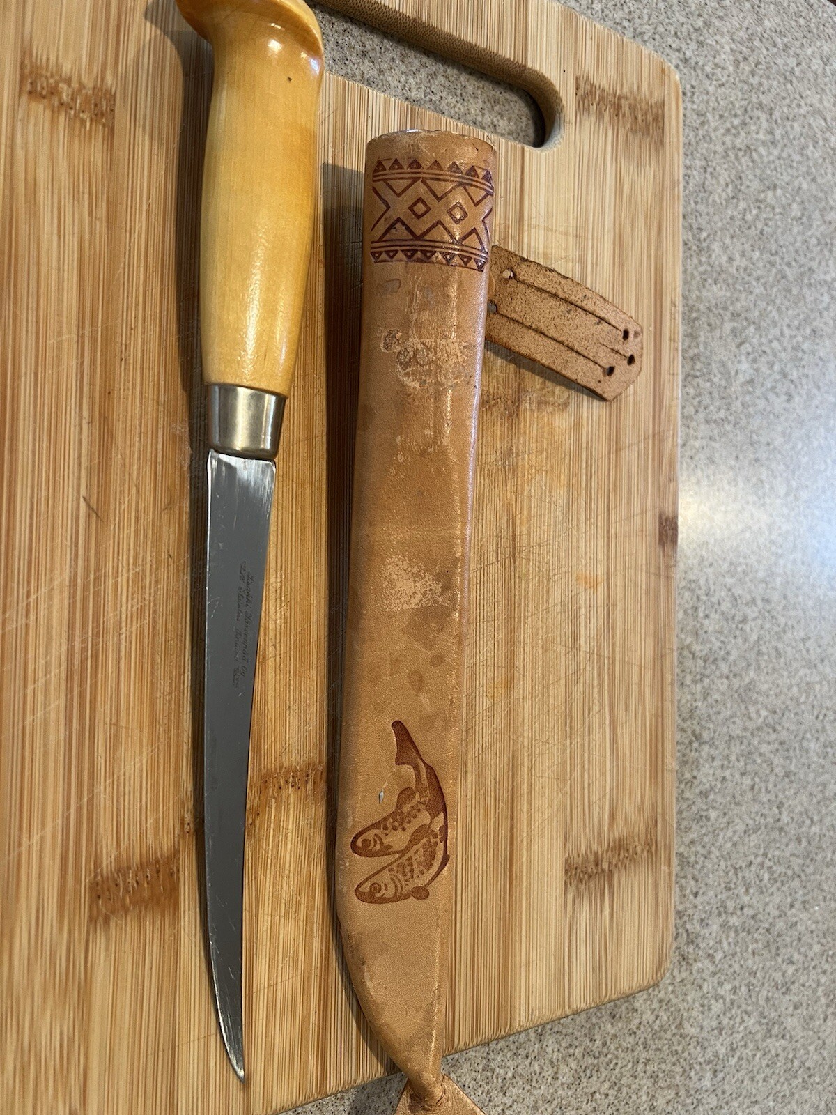 Iisakki Järvenpää Vintage Finnish Fishing Knife, Used