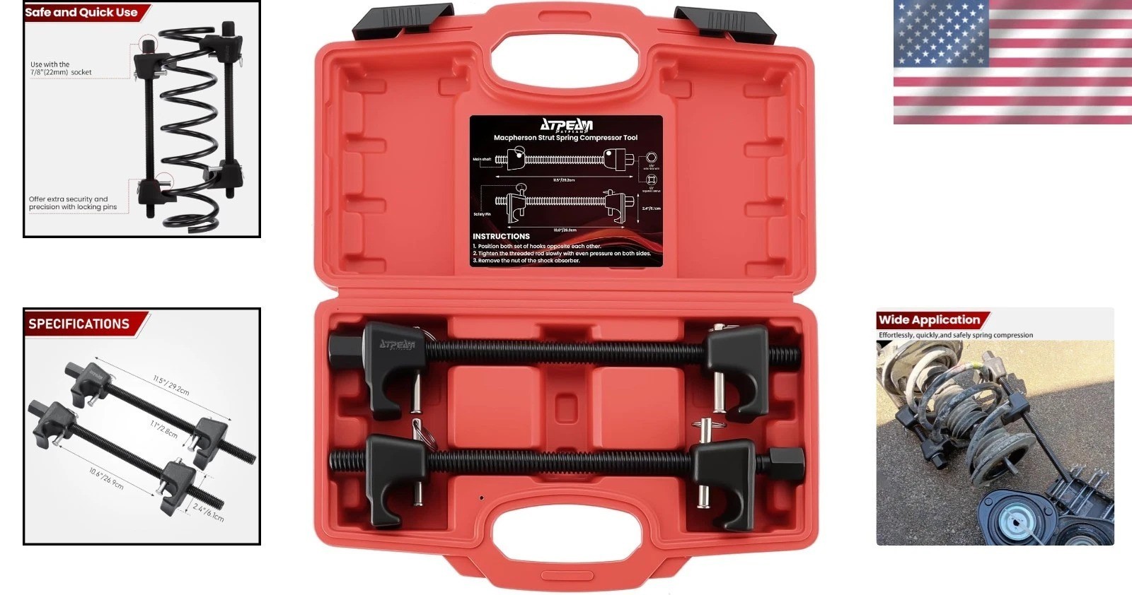 Manual Spring Compressor for Strut Tubes