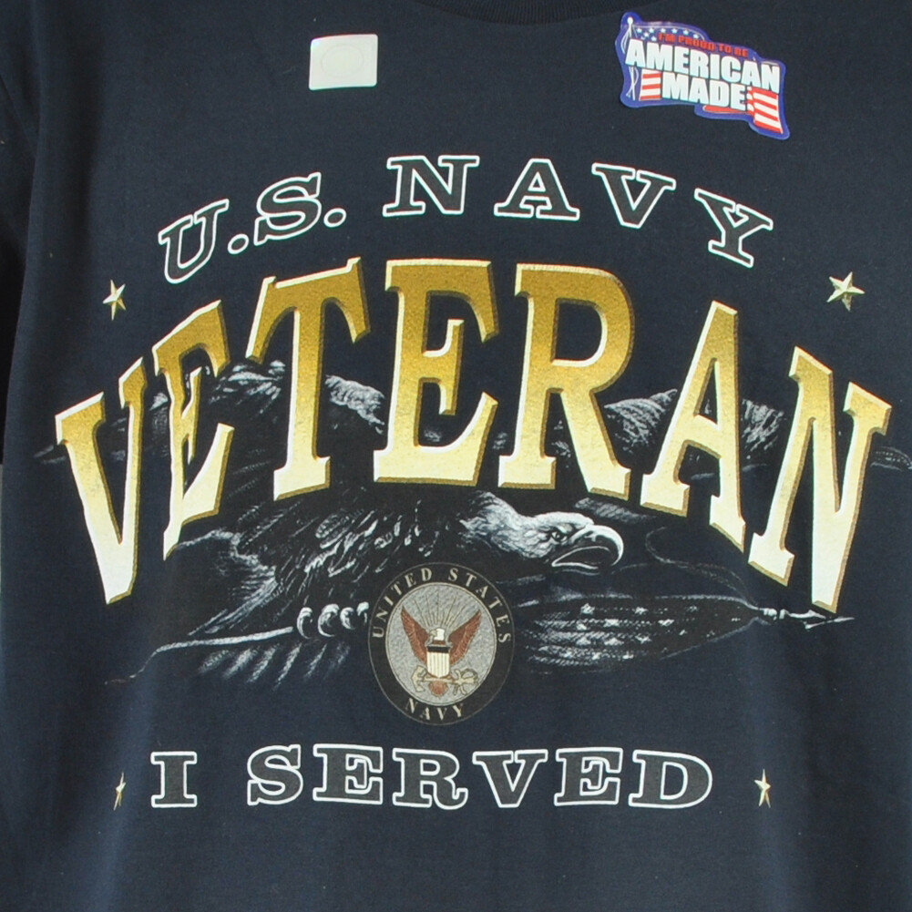 United States U.S. Navy Proud Veteran I Served Military Adults Tshirt Tee