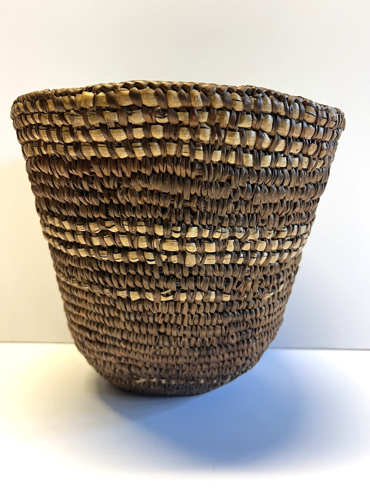 Original Antique Native American Indian Berry Basket; Late 1880's-1900; Lot # C9