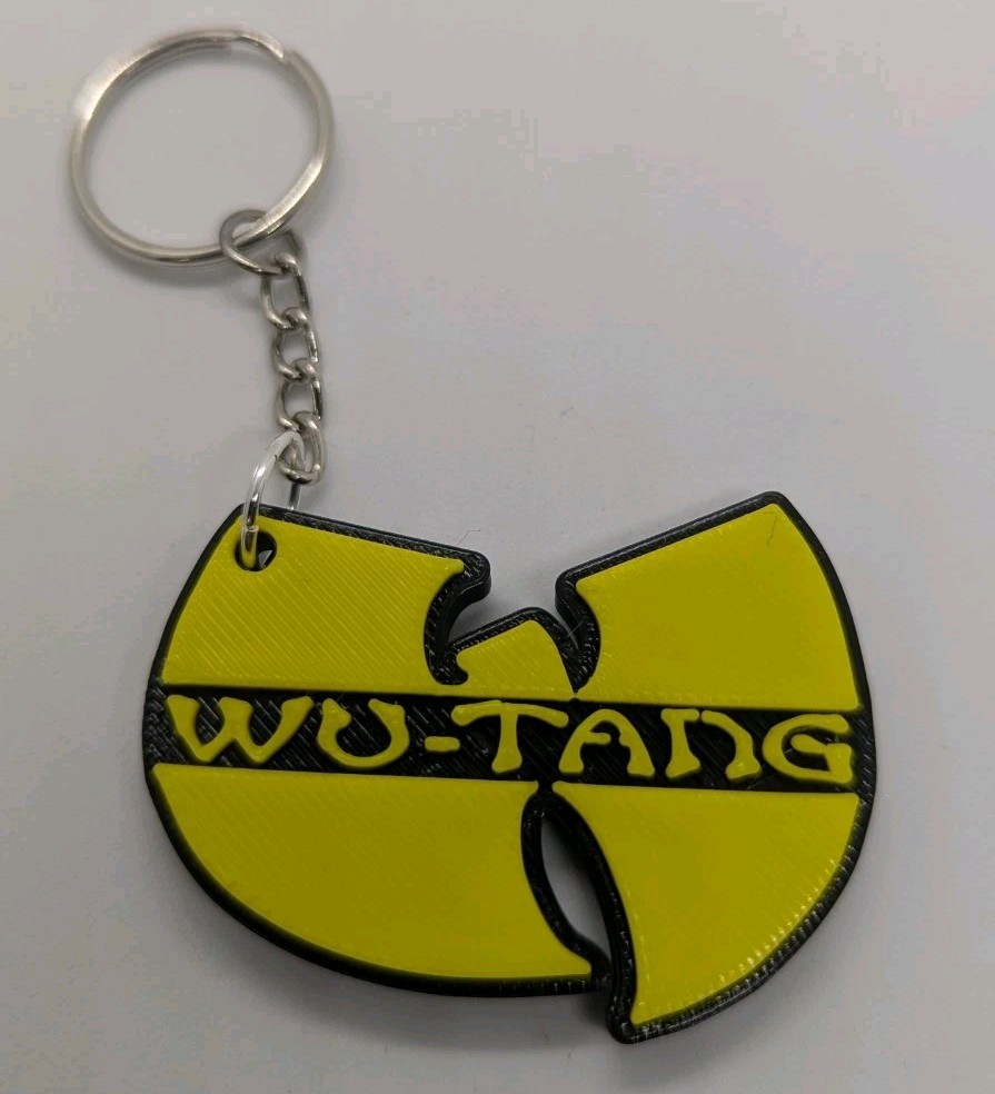 Wu-Tang Clan Black & Yellow Keychain Hip Hop 90s vintage
