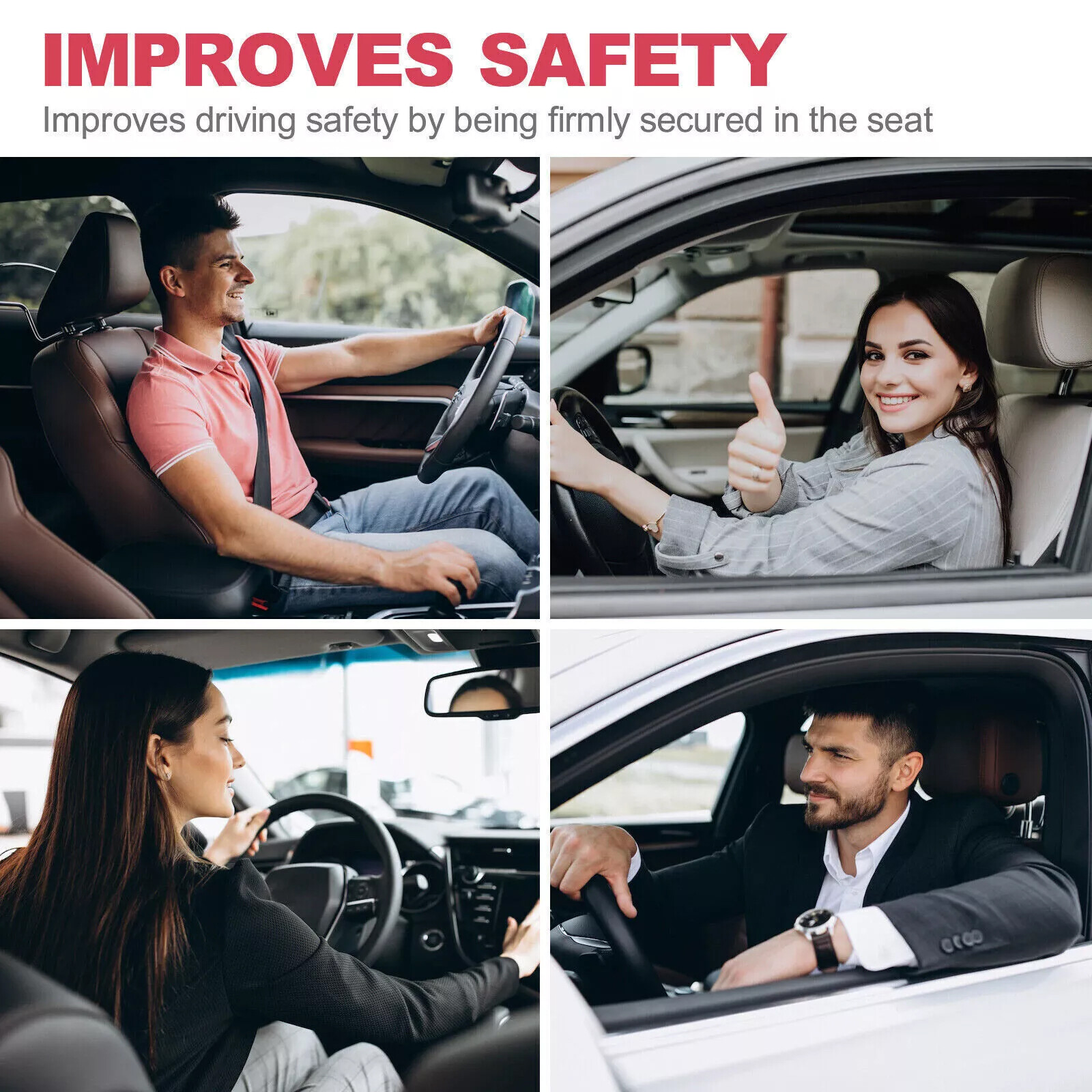 2 Retractable 3 Point Safety Seat Belt Straps Car Vehicle Adjustable Belt Kit