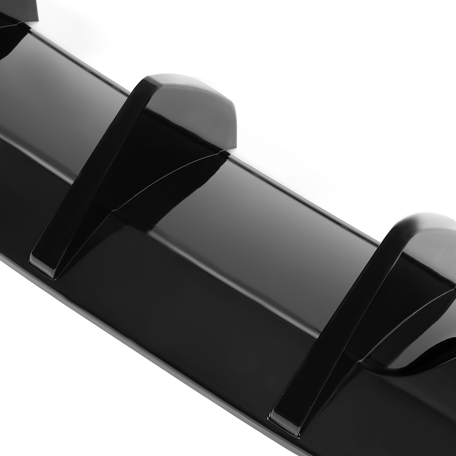 For Mercedes W204 C250 C300 C350 C63 AMG 2012-14 Gloss Black ABS Rear Diffuser