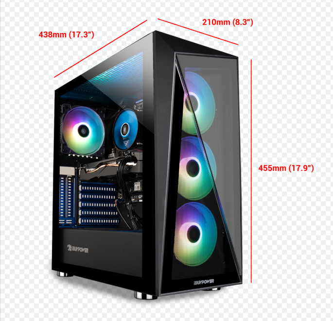 iBuyPower ARGB Gaming Desktop i7 Computer PC 32GB RAM 1TB SSD RTX4060 Win11
