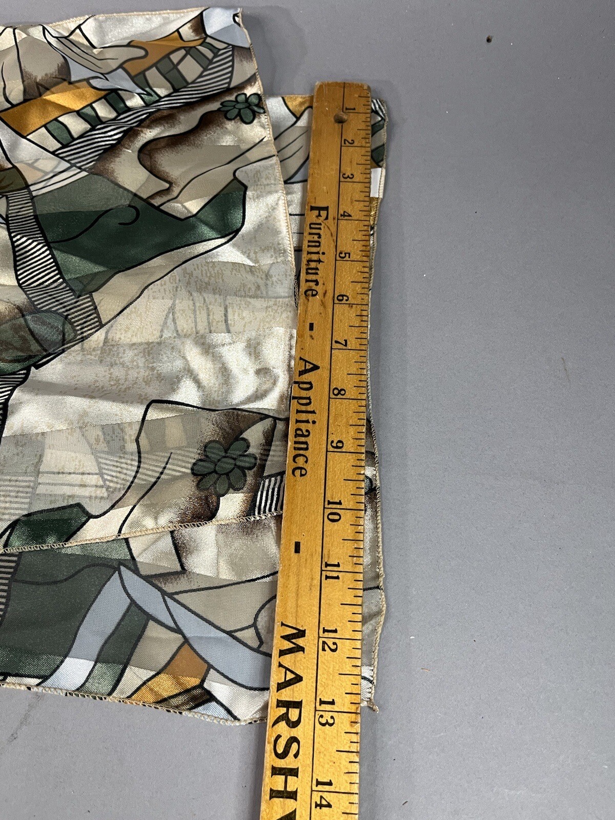 Scarf Abstract Picasso Style Art Face Silk Feel 60x13 Wrap