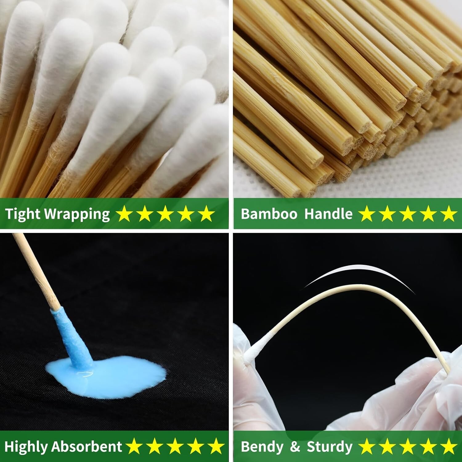 800/1700 gun cleaning suppliesâ€”1500PCS Gun Cleaning Patches +200PCS Gun Cleani