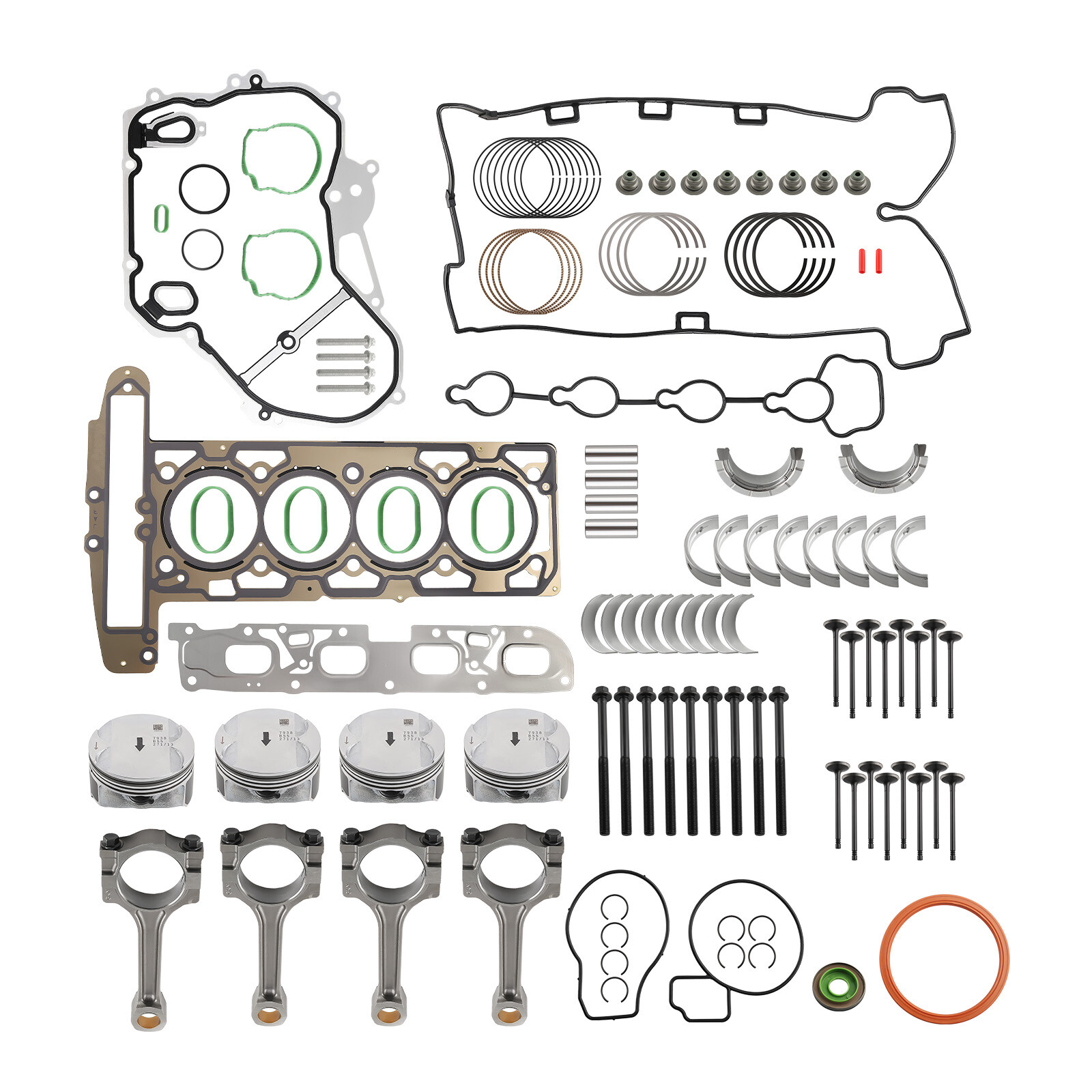 Engine Overhaul Rebuild Kit for Chevrolet Equinox Buick Verano GMC 2.4L 10-17