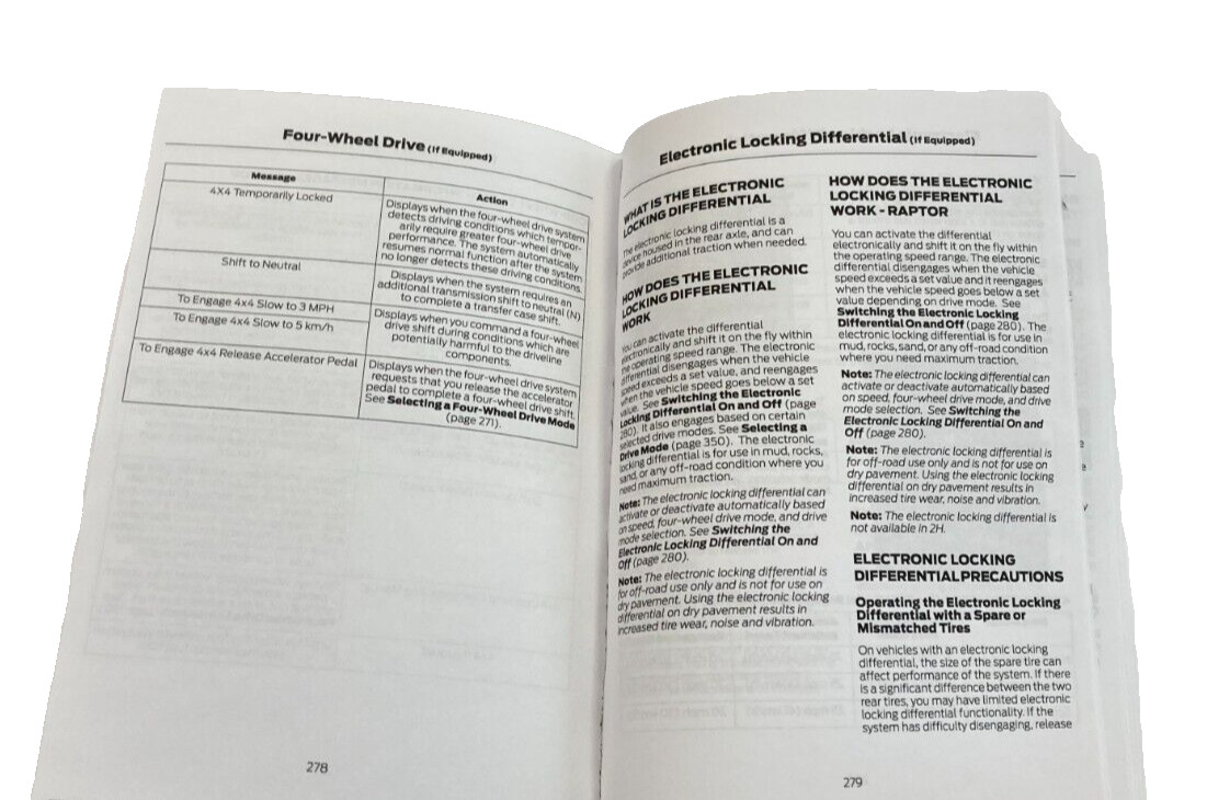 Owner Manual for 2025 Ford F150 Owner's Manual; F-150 Factory Glovebox Book